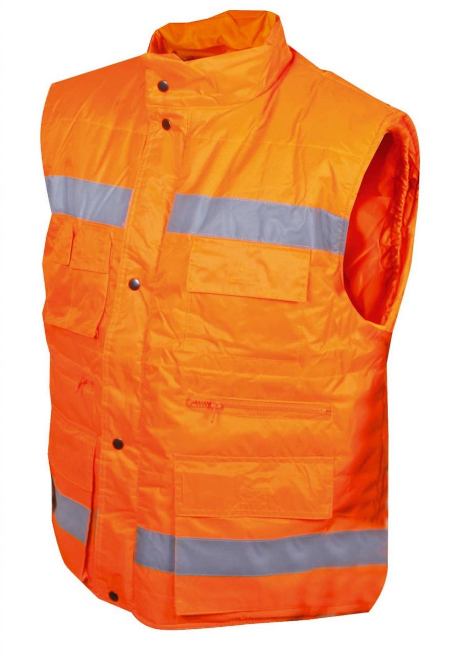 Turuncu reflektifli anorak yelek
