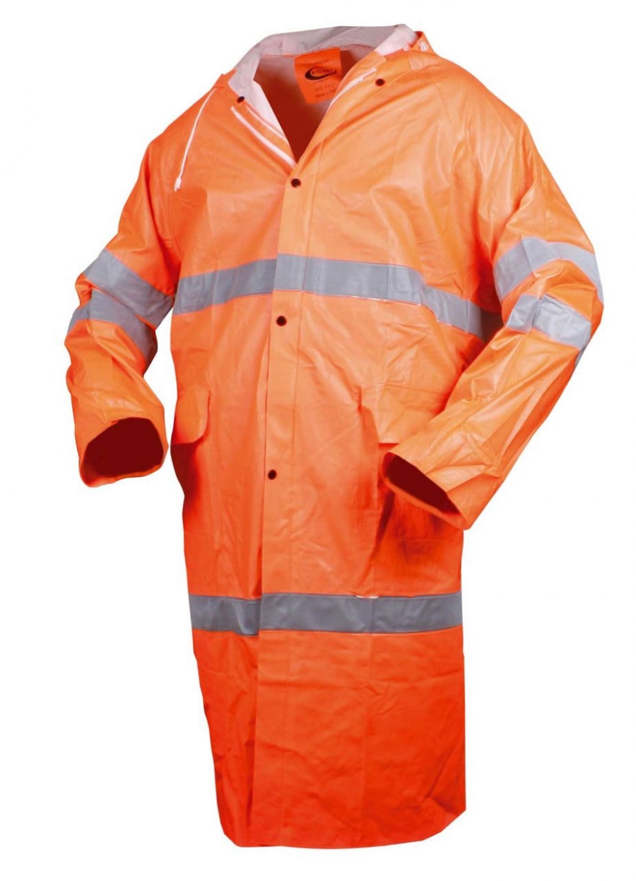 Reflektörlü pvc polyester yağmurluk
