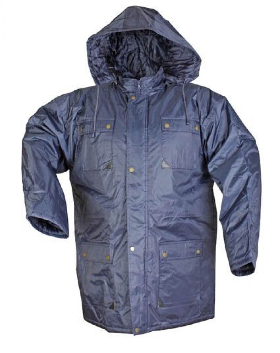 Lacivert imperteks reflektörsüz parka