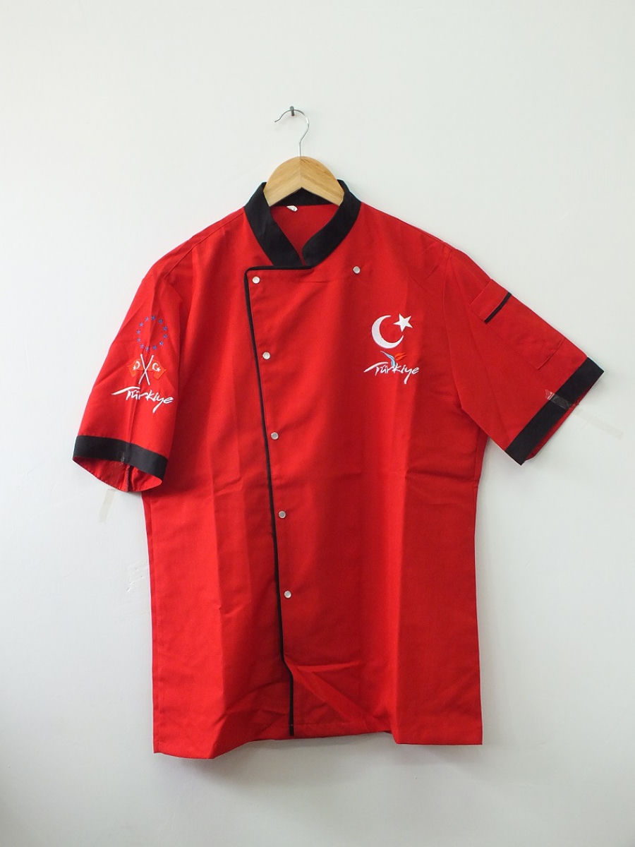 Kırmızı Aşçı Ceketi